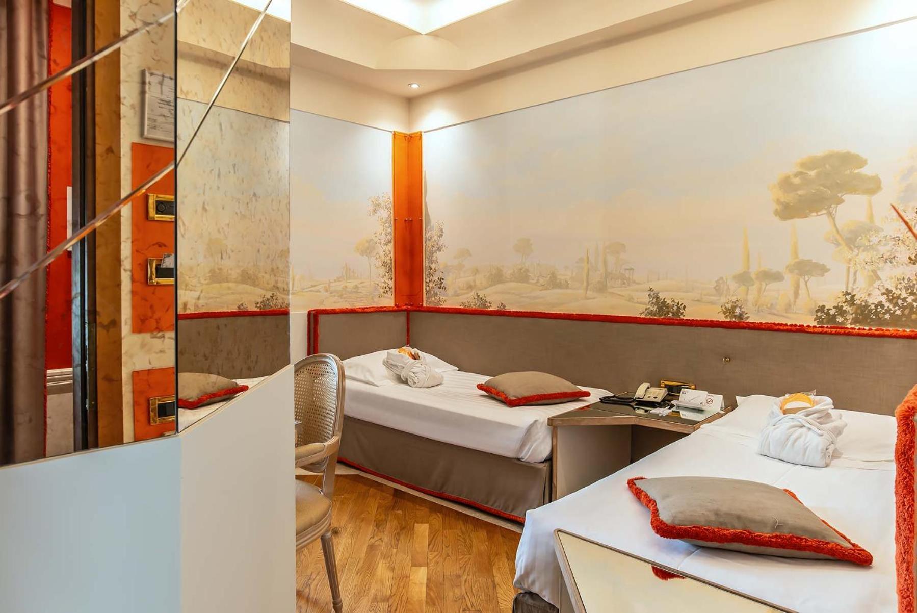 Two Connecting Double Rooms